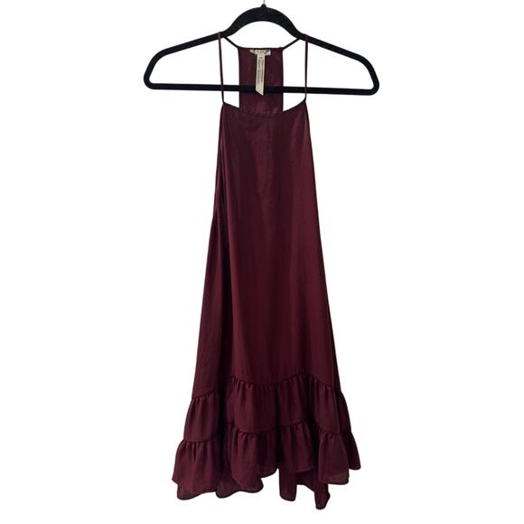 FREE PEOPLE INTIMATELY RUFFLED TIERED TUNIC TOP SZ S BOHO LAYERING DRESS - Picture 1 of 5